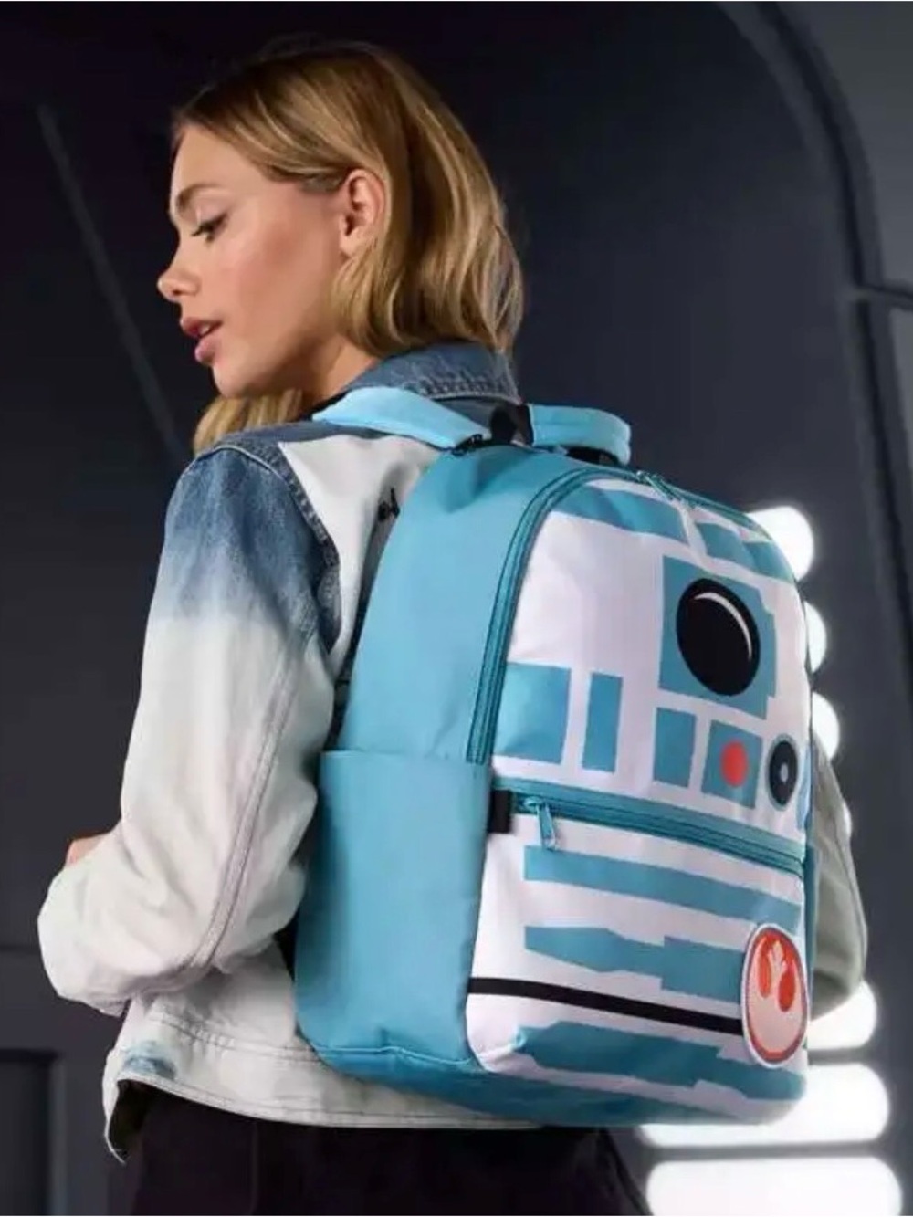Star Wars R2-D2 light blue backpack